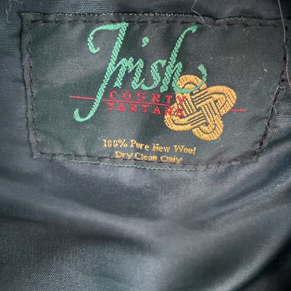 100% Pure New Wool Irish County Tartans Beret Cap Hat Tweed Plaid Vtg Excellent - Picture 5 of 6